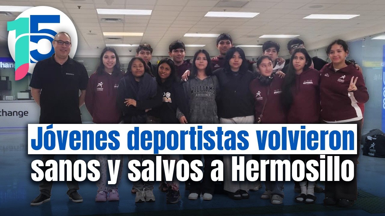 Tras días atrapados en Tlaxcala y CDMX vuelven atletas sonorenses tras operativo de “El Mencho”