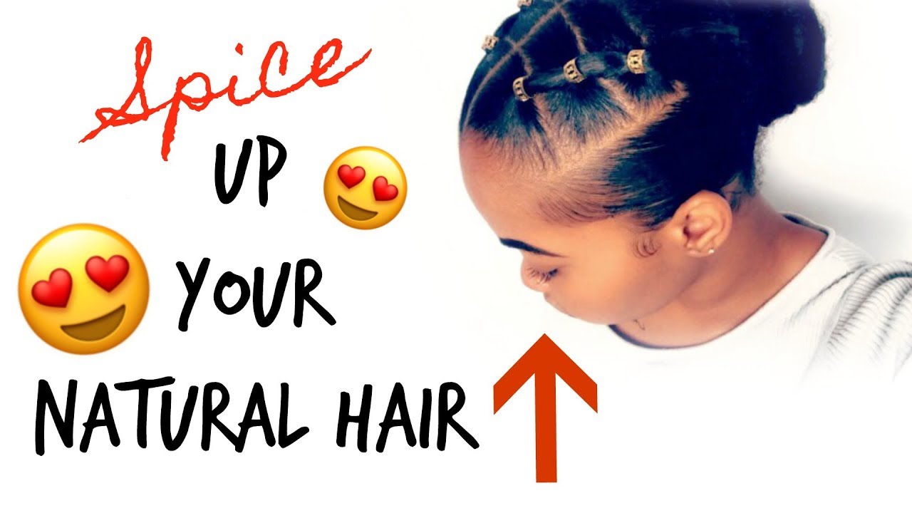 How To: Spice Up Your Natural Hair! | TRENDY Rubber Band Protective Hairstyle! | Kinzey Rae