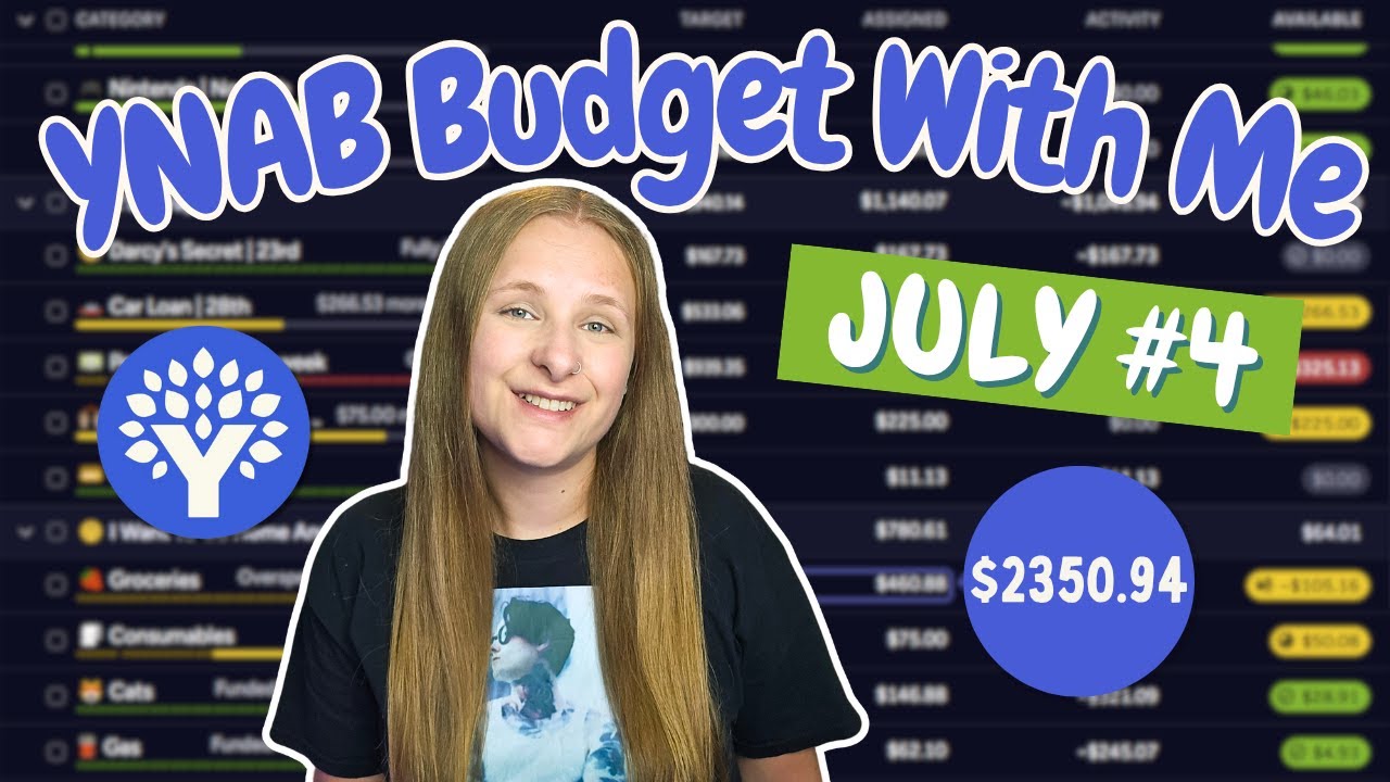 YNAB Budget With Me | July #4 2025