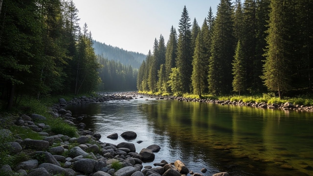 River Sounds for Deep Sleep and Stress Relief with Natural Healing Water Ambience | Every Night