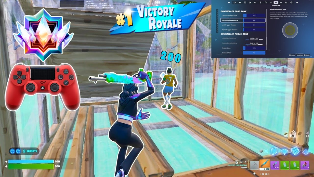 *UPDATE* Best Sensitivity & Tweak Settings on Controller ⚡ Fortnite Unreal Reload Gameplay 