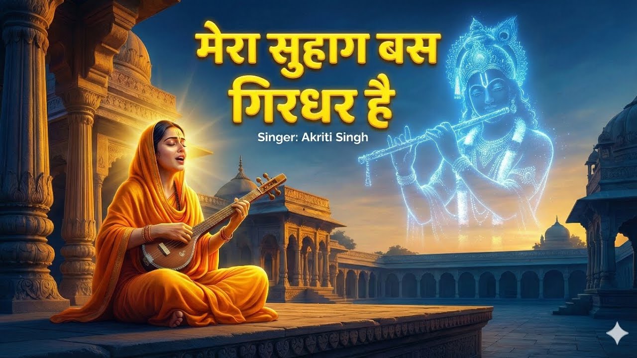 मेरा सुहाग बस गिरधर है | Mera Suhag Bas Girdhar Hai | New Meerabai Bhajan | Krishna Bhakti Song