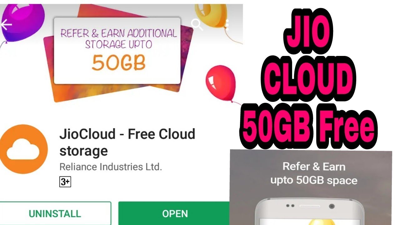 Jio 50GB free / Jio cloud 50 GB free