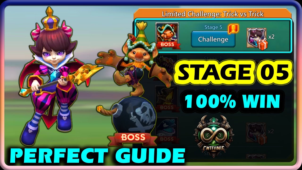 Lords Mobile Petite Devil Limited Challenge Stage 5 Easy Guide | Trick vs Trick Stage 5 Easy Guide