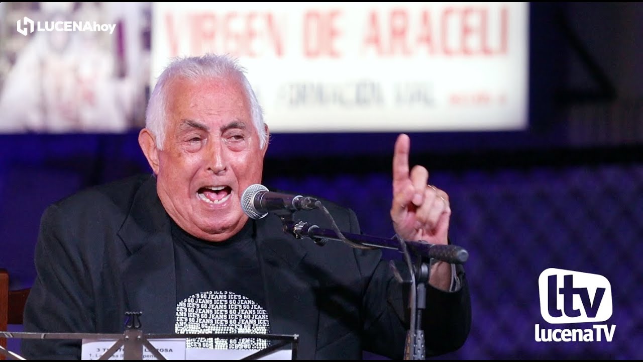 VÍDEO: Curro Lucena interpreta fandangos de Lucena en el festival que lleva su nombre