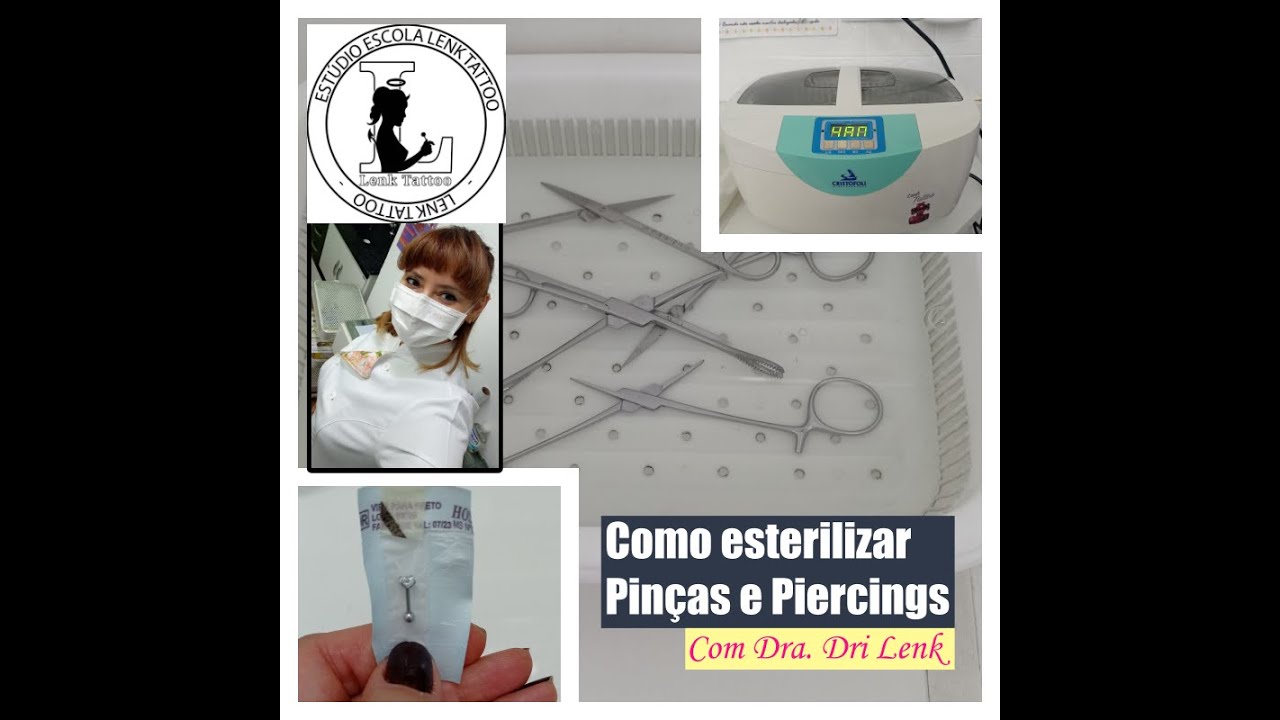 Como esterilizar pinças e piercings passo a passo fácil e simples