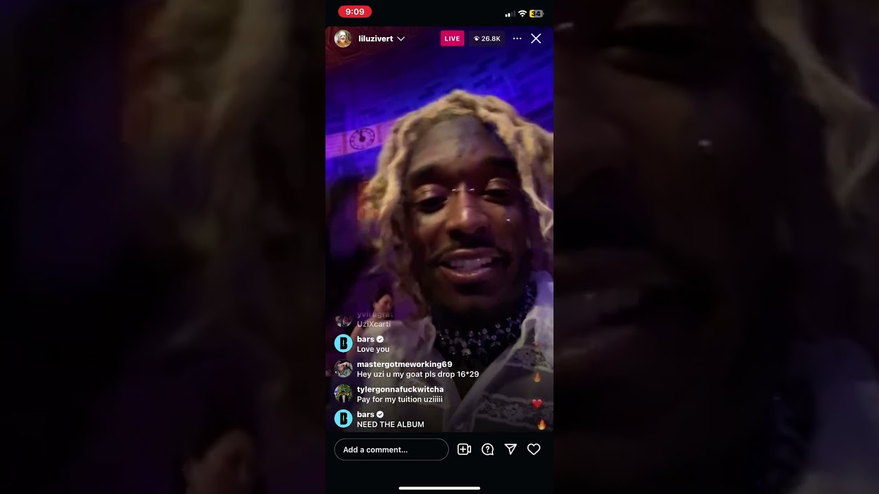 Lil Uzi Vert - IG Live 7/16/25 (Haters, Fell Off, Blueprint, etc.)