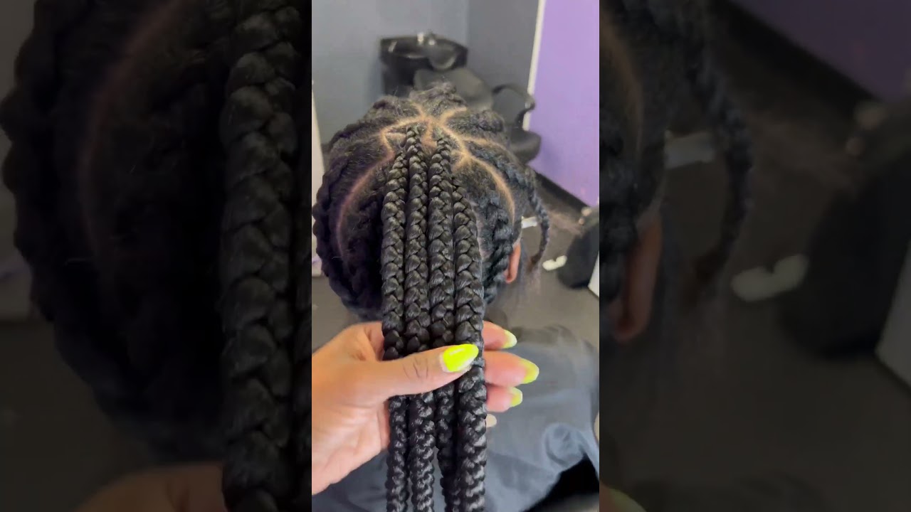 Large Feed In ponytail | Leah J| #arizonahairstylist #arizonabraider #stitchbraids #braidedponytail
