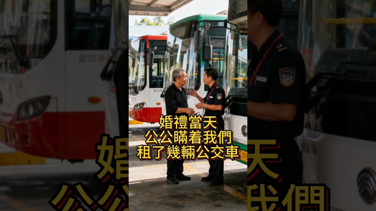 婚礼当天，公公瞒着我们租了几辆公交车