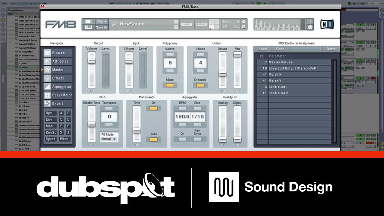 Sound Design Tutorial w/ FM8: Creating Growl Bass Sounds w/ Native Instruments' Komplete
