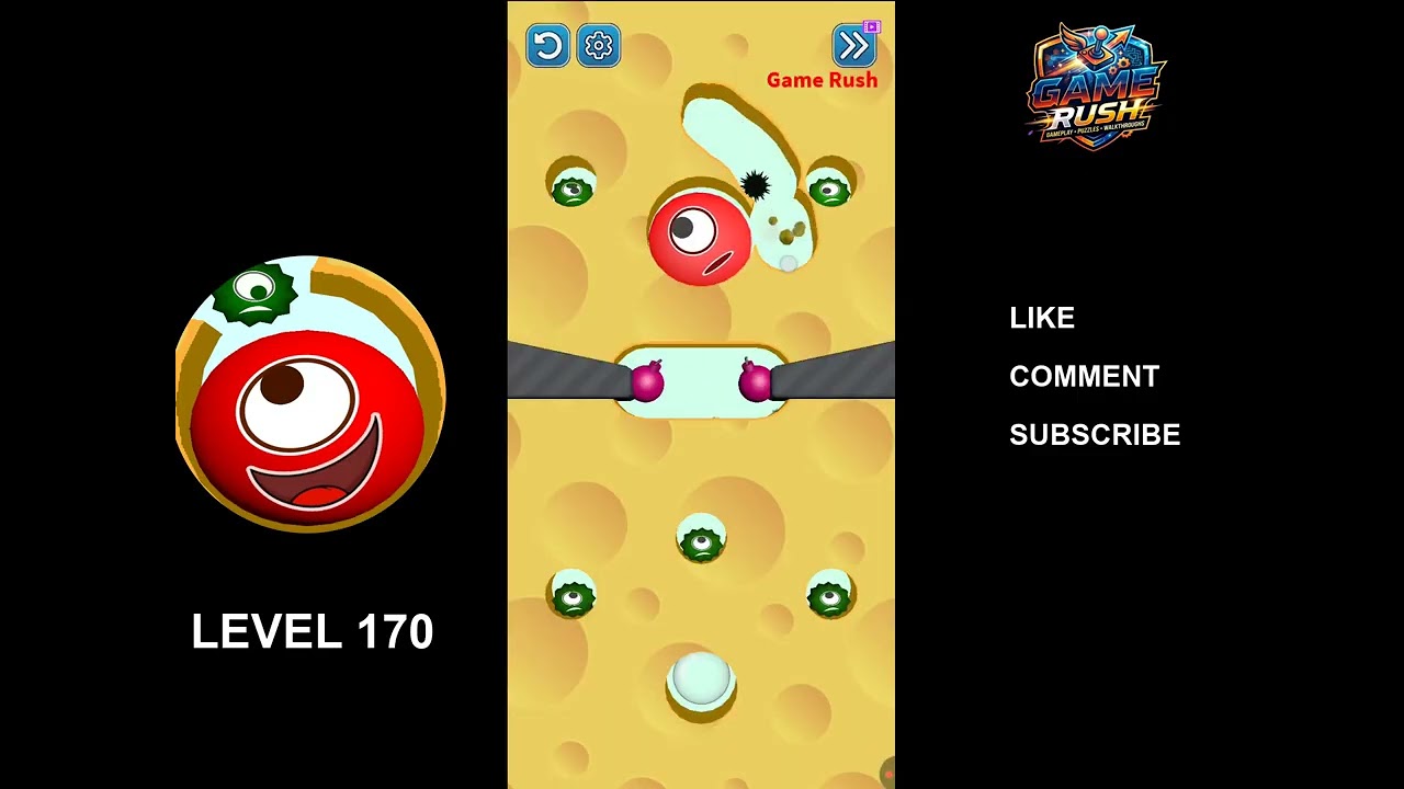 Hungry Balls Level 170 Walkthrough - Satisfying Physics Puzzle