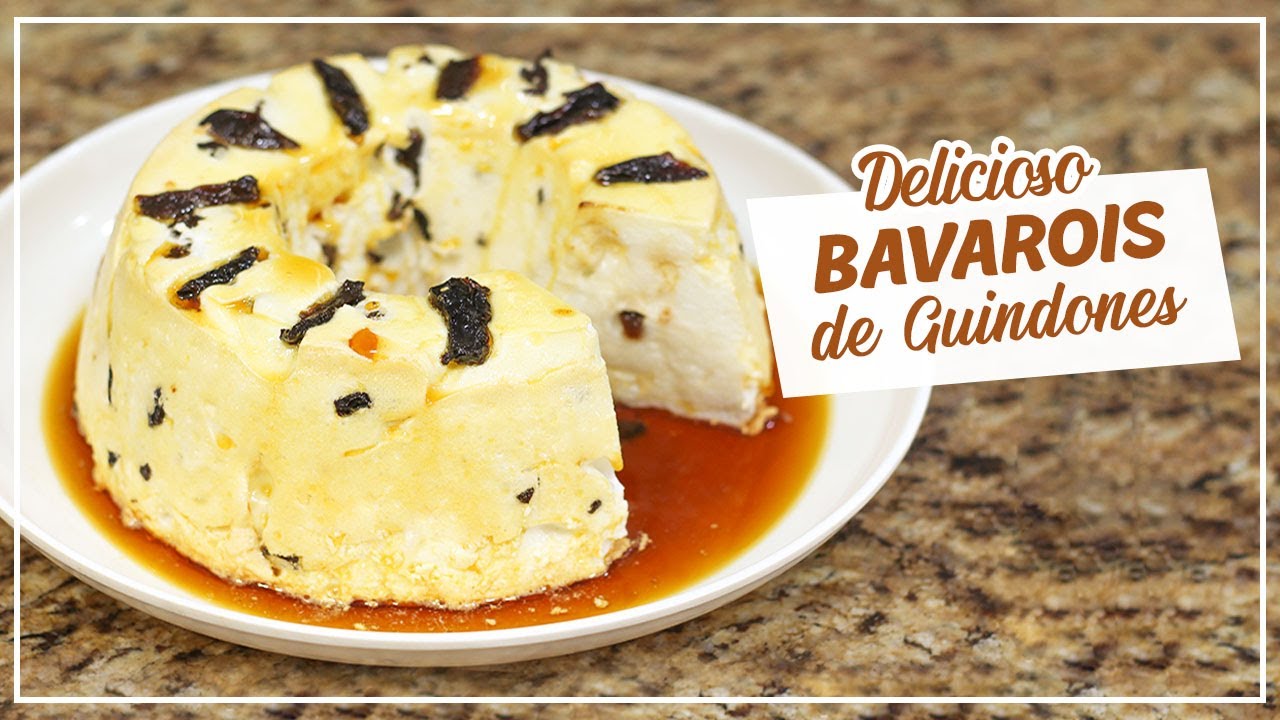 Cómo hacer BAVAROIS DE GUINDONES - Fácil y rápido / Cositaz Ricaz
