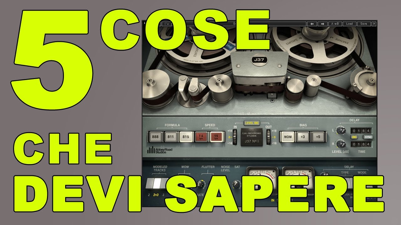 Waves J37 - 5 cose che devi sapere sul plugin tape più usato