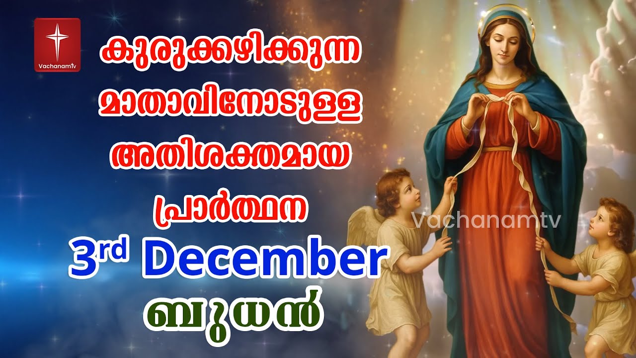 കുരുക്കഴിക്കുന്ന മാതാവിന്റെ അതിശക്തമായ പ്രാർത്ഥന 33 തവണ 33 ദിവസം ചൊല്ലുക | Kurukkazhikkunna Mathavu