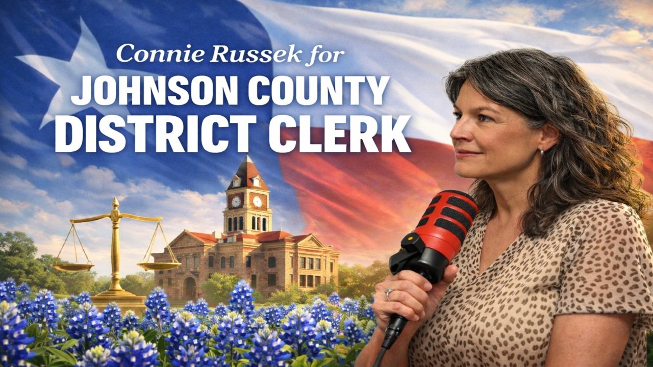 Can Connie Russek EARN your vote for District Clerk, Johnson COunty Texas? Tune in to find out!