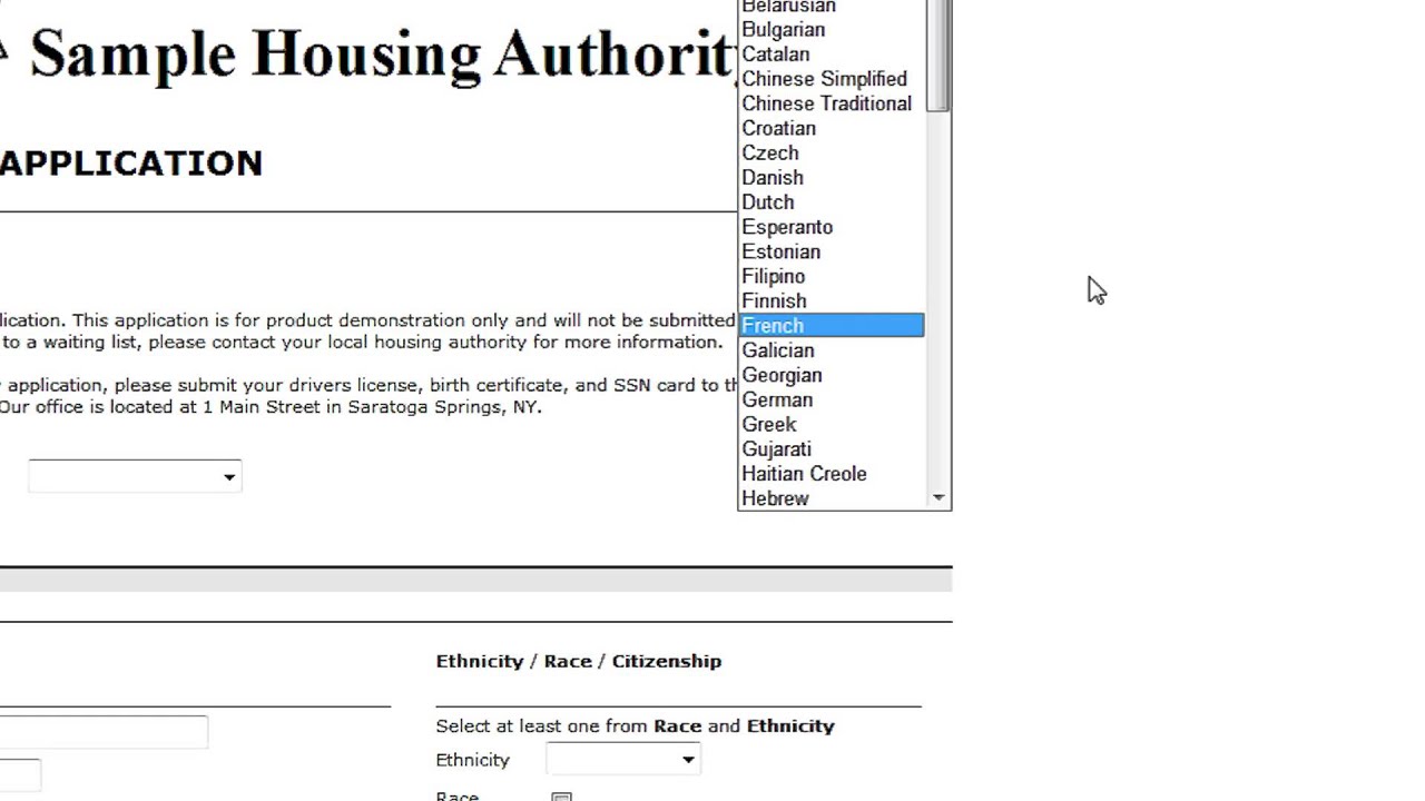 MetroHRA Housing Choice Voucher Waiting List On-Line Application Process