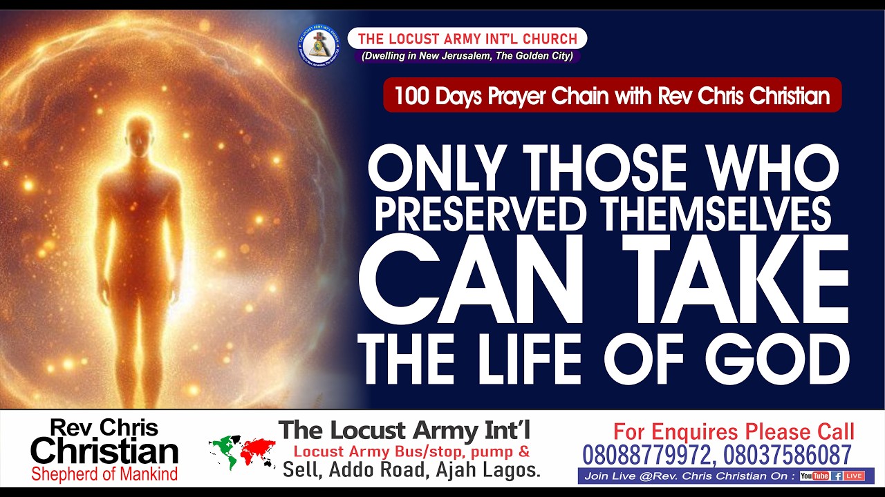 Rev. Chris Christian | Only Those Who Preserved Themselves Can Take the Life of God