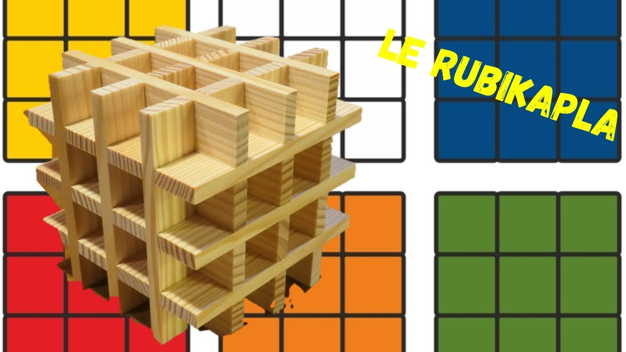 Construction Rubik's Cube en Kapla (casse-tête)