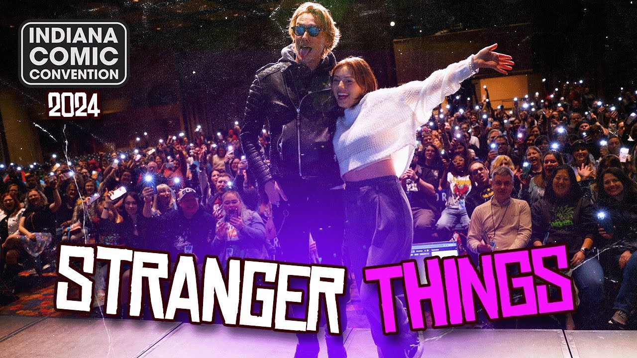 Jaime Campbell Bower & Grace Van Dien | OFFICIAL Full Panel #strangerthings #indianacomicconvention
