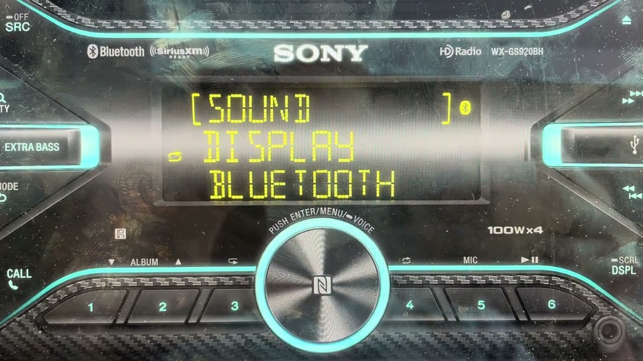 Аппаратный сброс автомобильного радиоприемника Sony WX-GS920BH