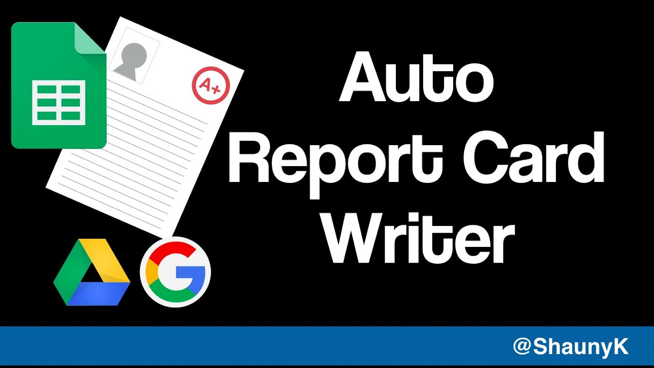 Free Auto Report Card Writing Spreadsheet for Teachers - Write your reports super fast!
