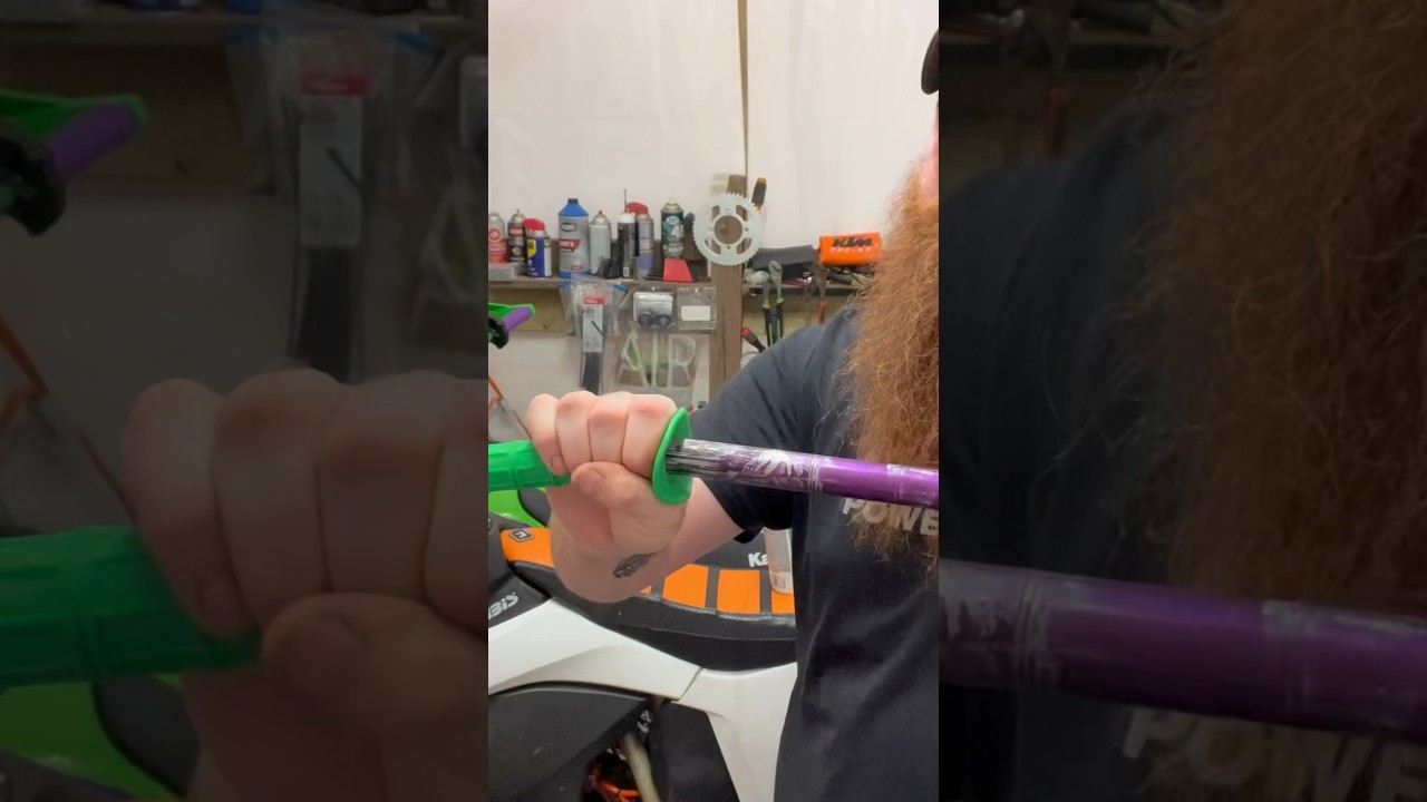 How to install dirt bike grips the easy way 