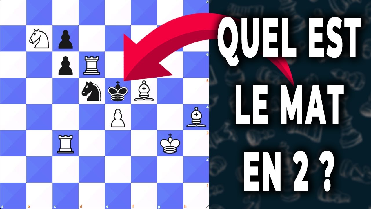 Trouvez ce Mat en 2 avec les Blancs ! Difficulté : 🧩🧩 (Echecs)