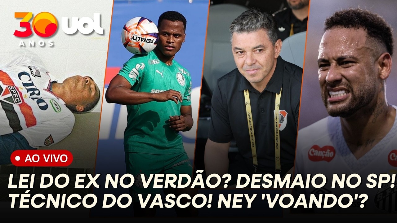 PALMEIRAS TERÁ LEI DO EX? DESMAIO NO SÃO PAULO! NOVO TREINADOR DO VASCO! NEYMAR 'VOANDO?' E MAIS!