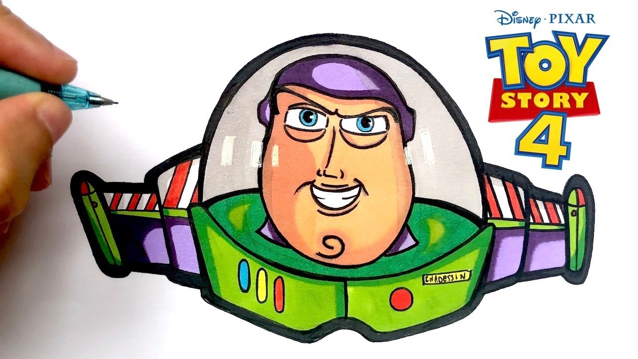 COMMENT DESSINER BUZZ L'ECLAIR DE TOY STORY 4