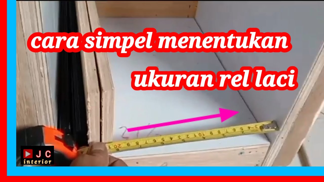 Cara menghitung ukuran laci meja