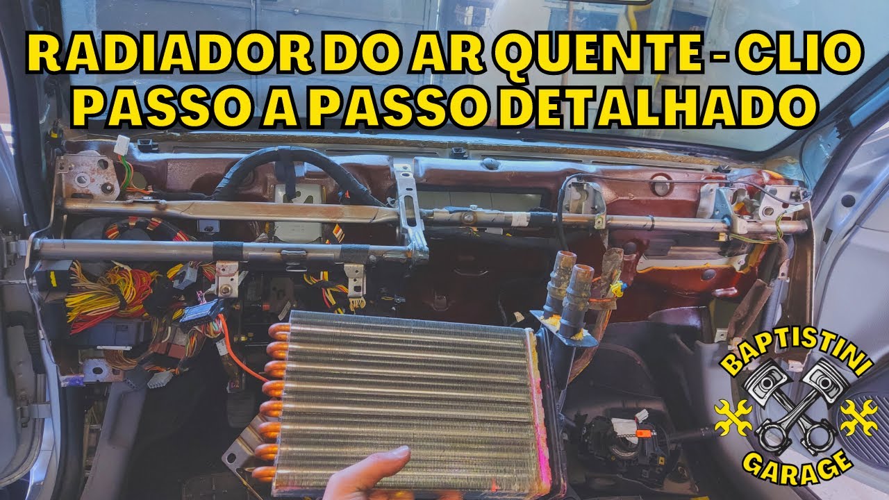 Como trocar o Radiador do Ar Quente do Clio - Completo e Passo a Passo