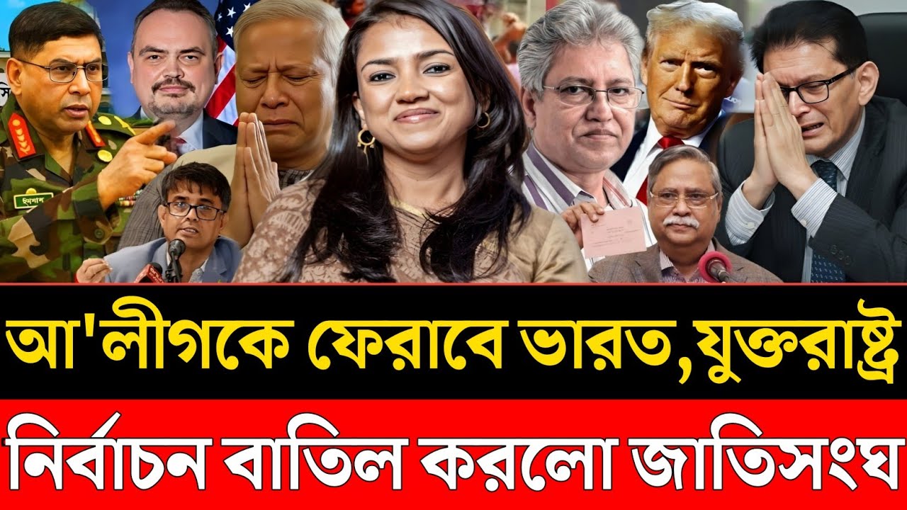 আ'লীগকে ফেরাবে ভারত-যুক্তরাষ্ট্র | নির্বাচন বাতিল করলো জাতিসংঘ | Nobonita Choudhury | Masood Kamal