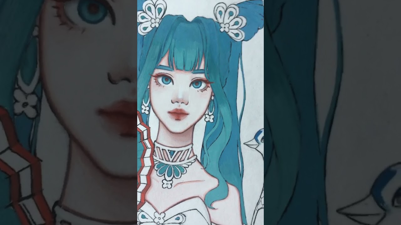 Art process #art #&ccedil;izim #sketch #artist #paint #painting #anime #howtodraw #ressamlar