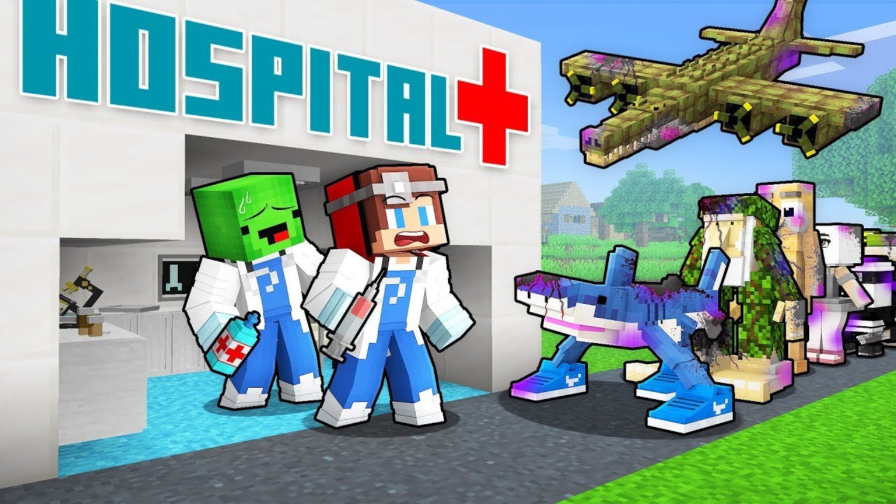 Mikey and JJ Open a Hospital for Italian Brainrot Animals in Minecraft (Maizen)