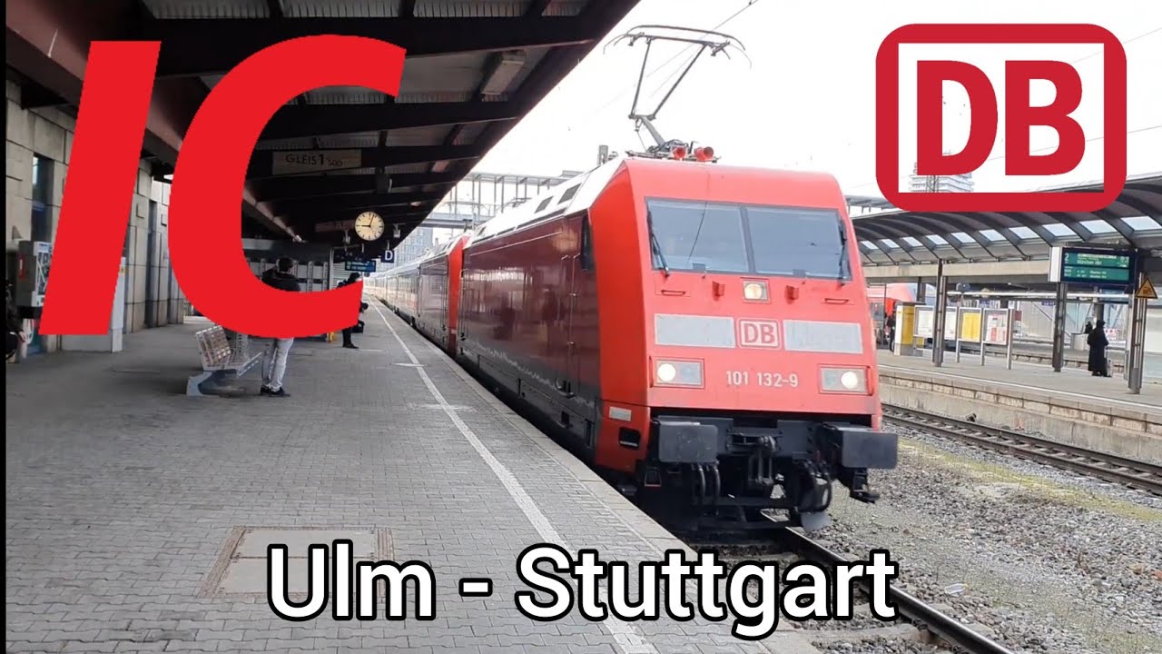 Ulm to Tübingen by (IC 1296 Salzburg - Frankfurt) Part 1/2