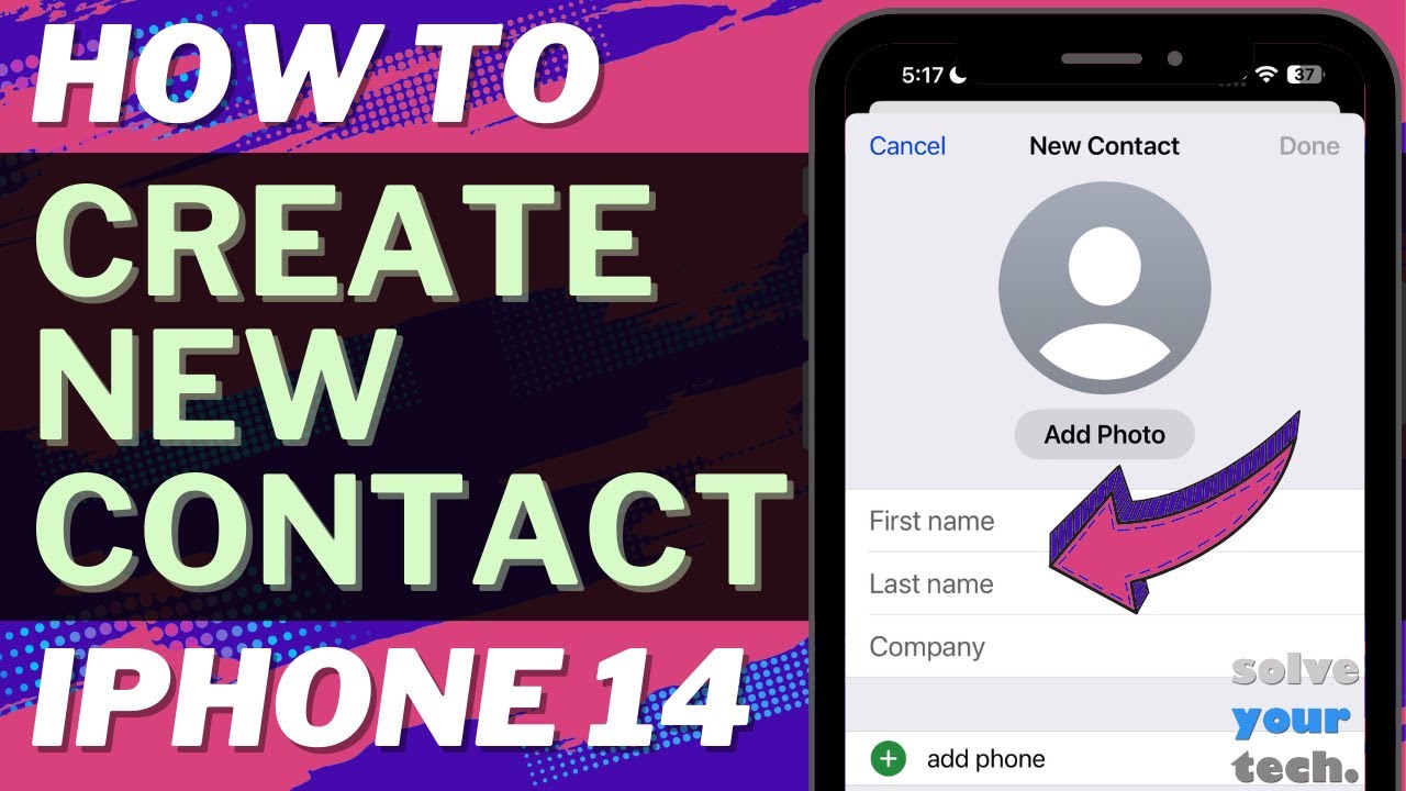 How to Create a New Contact on iPhone 14
