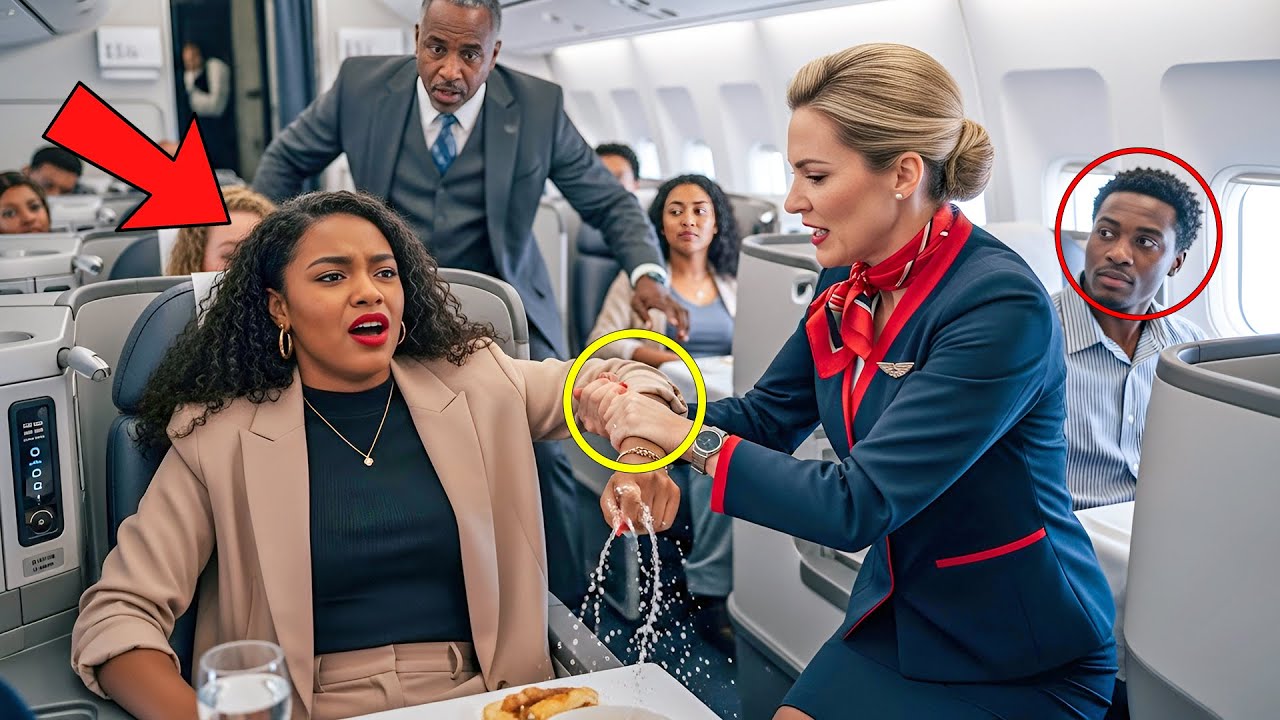 Flight Attendant Kicks Black Girl in First Class — Then Freezes When Her Father, the CEO, Arrives...