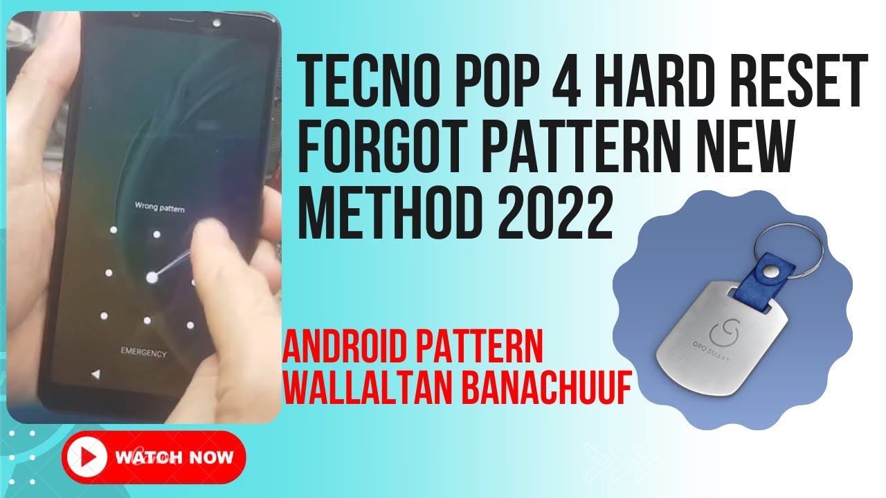 TECNO POP 4 HARD RESET | TECNO BC2 Reset Pattern Password