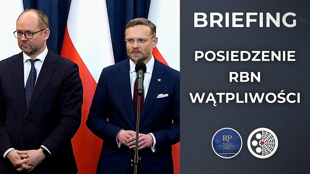 Briefing prasowy po posiedzeniu RBN. Pałac Prezydencki.