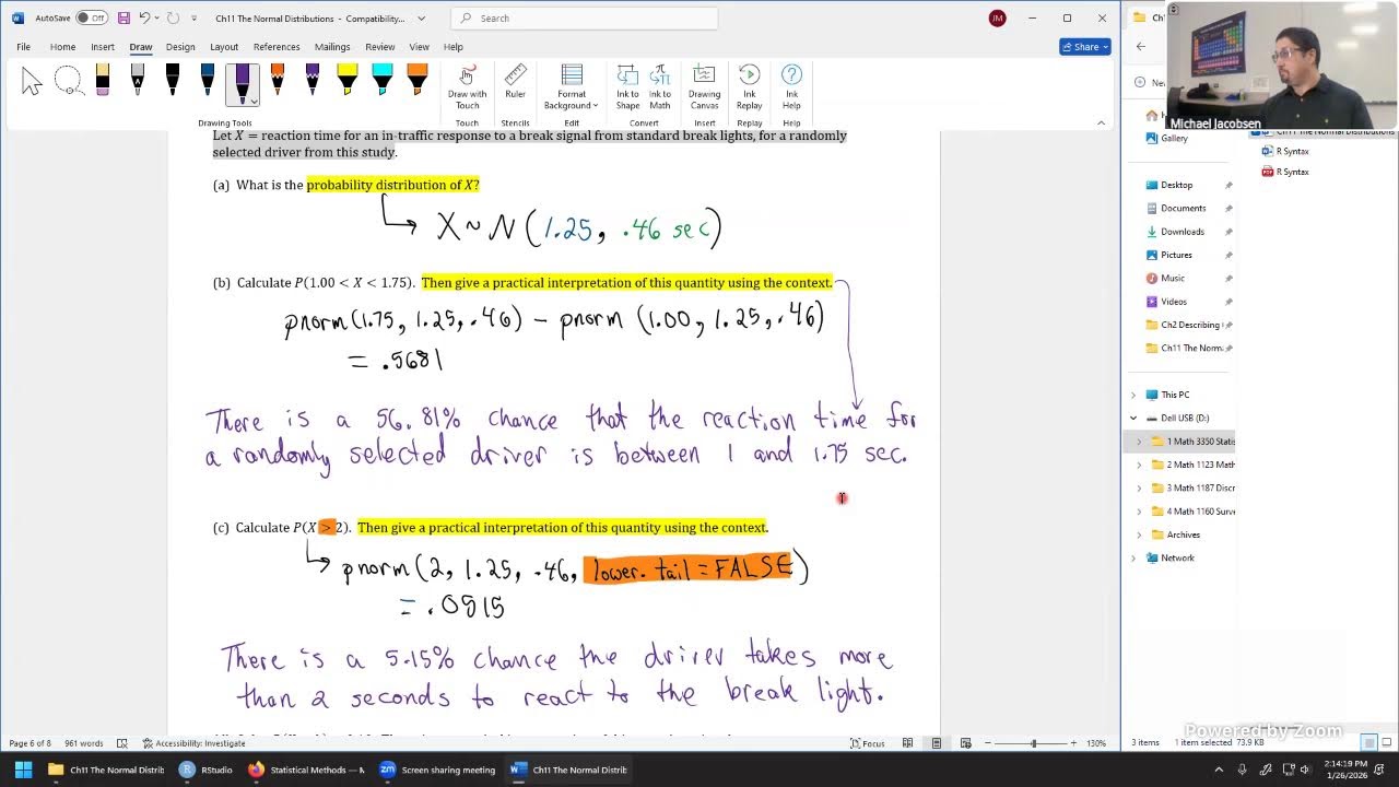 Math 3350 - 26 January 2026 - Chapters 2, 11