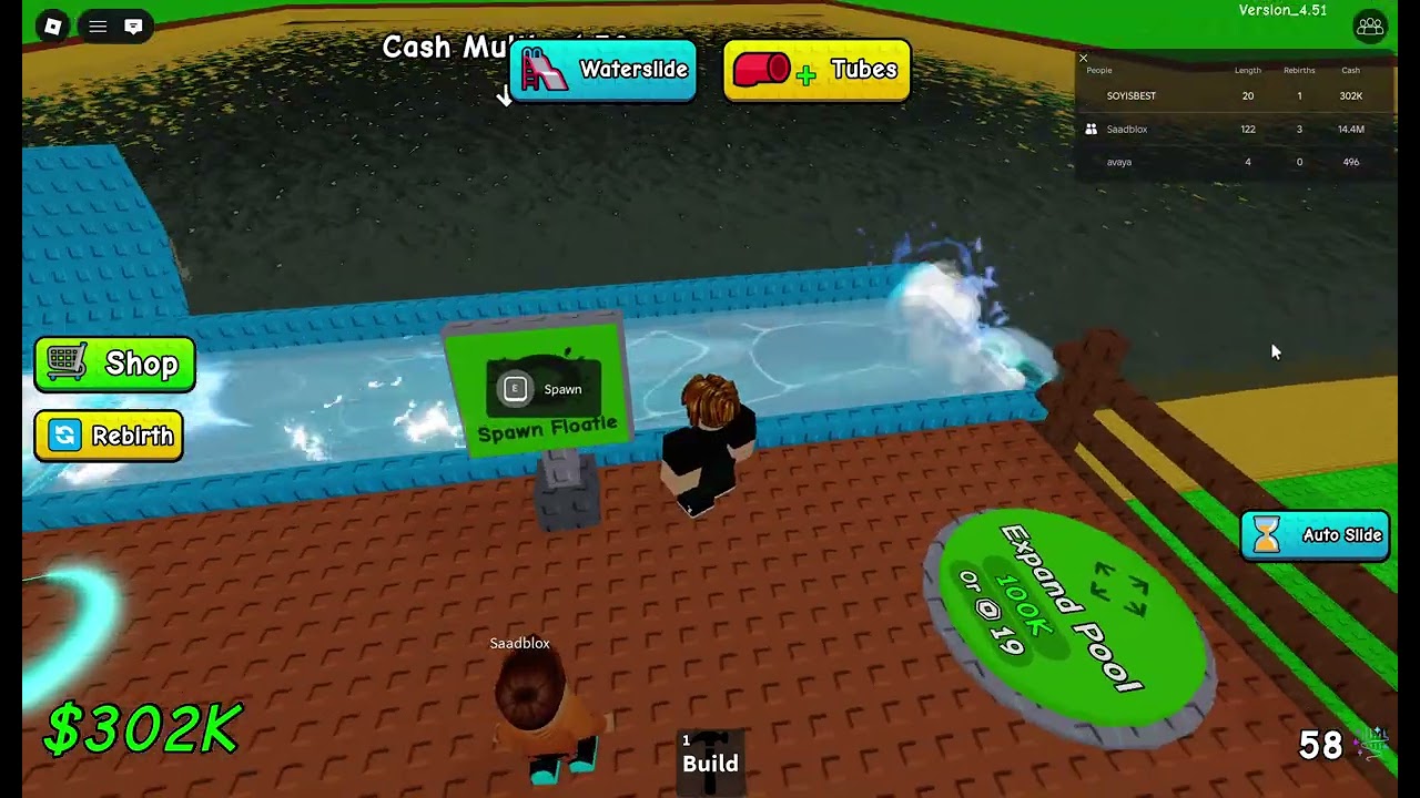 Roblox playing build a slide with my friend donate