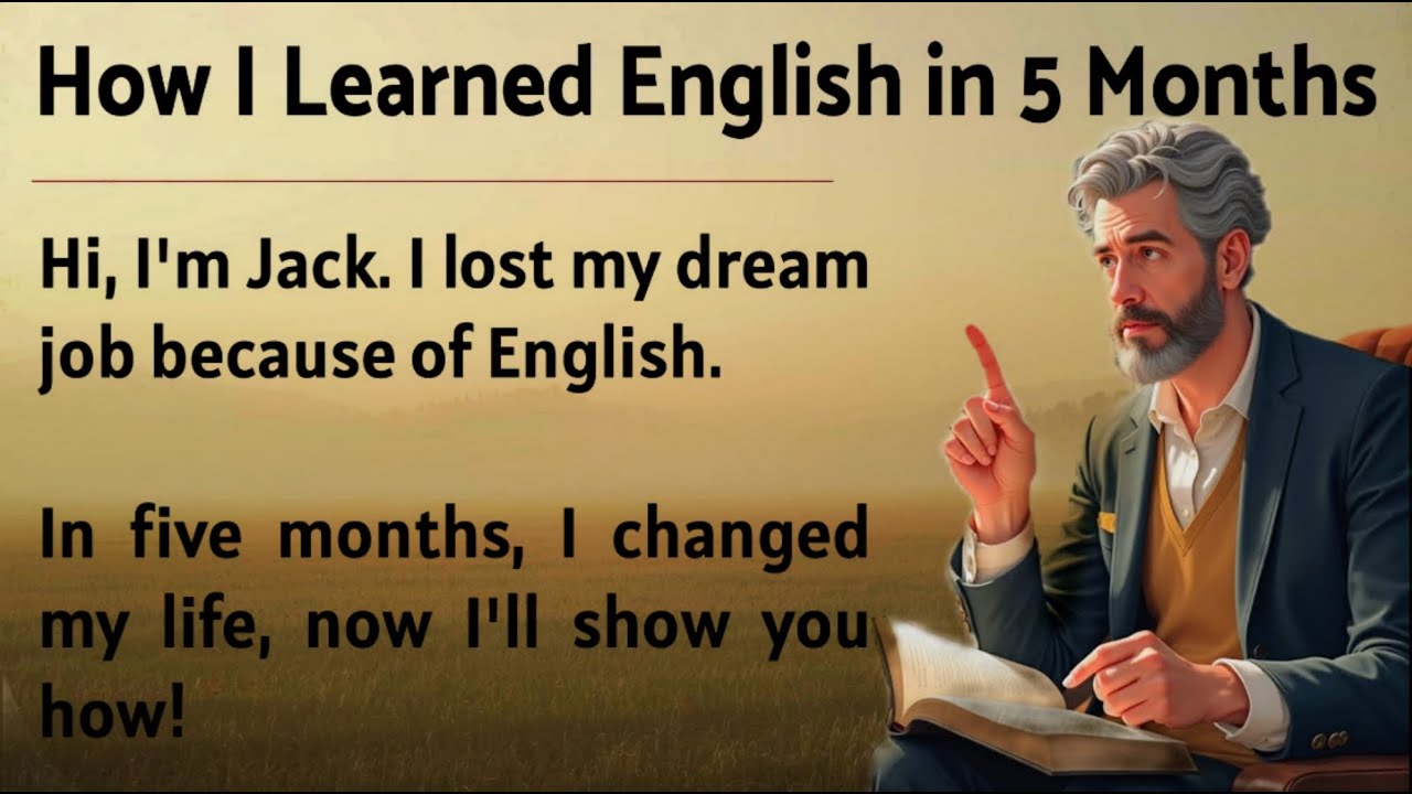 How I Learned English in 5 Months || My Powerful Story 🔥 || Graded Reader || Improve Your English ✅