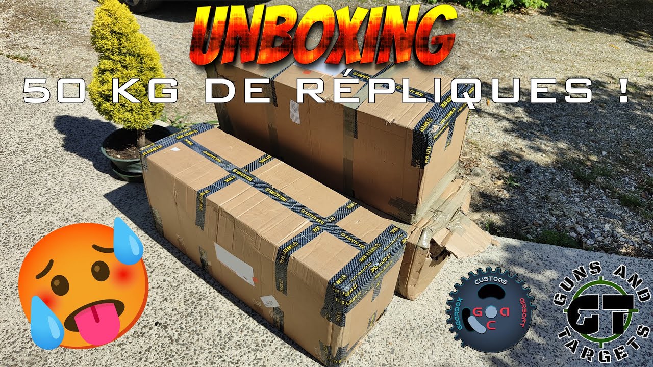 UNBOXING AIRSOFT - 50 KG DE RÉPLIQUES ! (GUNS AND TARGETS) [FR]