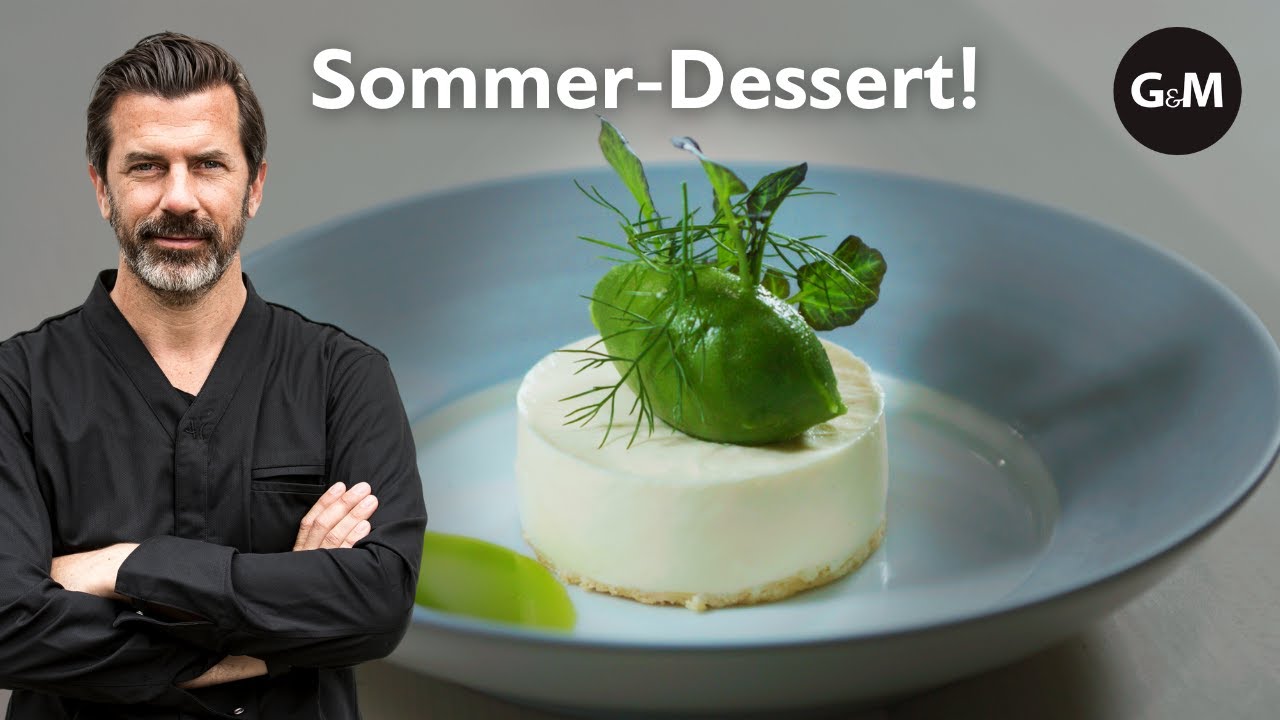 Joghurtmousse mit Sauerampferglace von Andreas Caminada | GaultMillau Schweiz