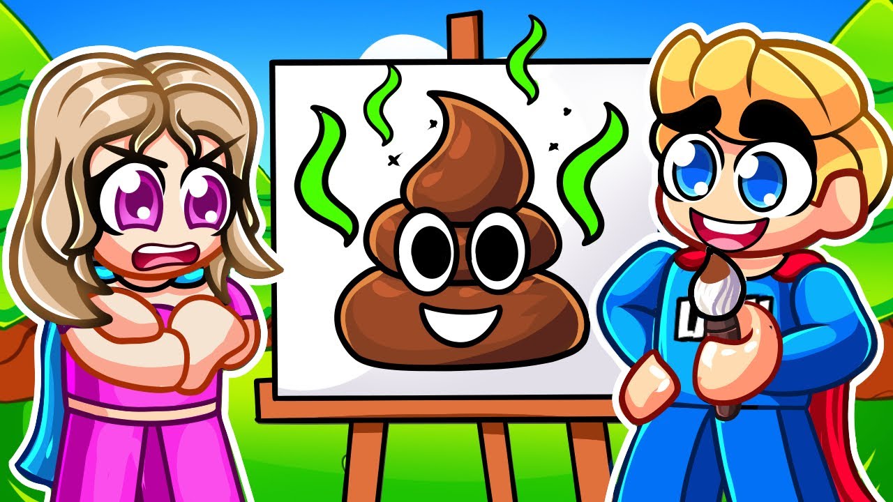 2 YouTuber MALEN um die WETTE! (Roblox)