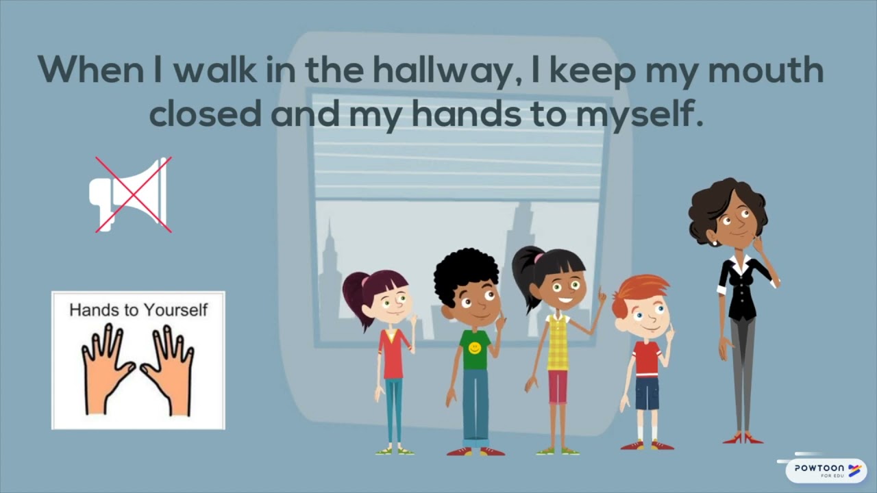 Walking in the Hallway Special Education Social Story