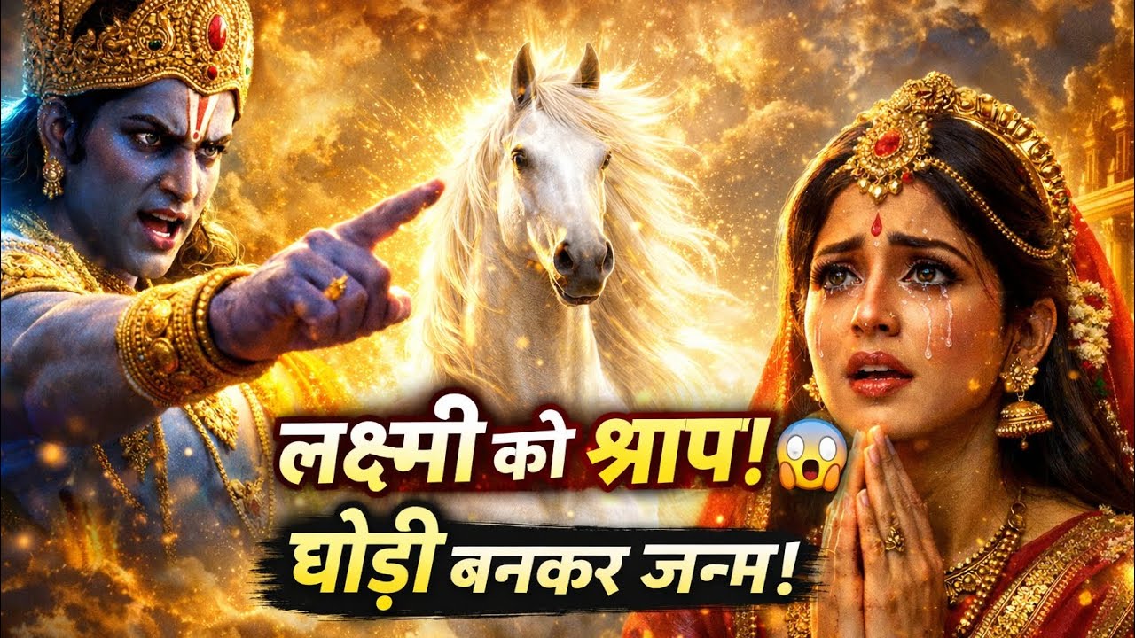 🔥 माता लक्ष्मी को भगवान विष्णु का भयानक श्राप! घोड़ी बनकर जन्म क्यों लिया? | रहस्यमयी कथा