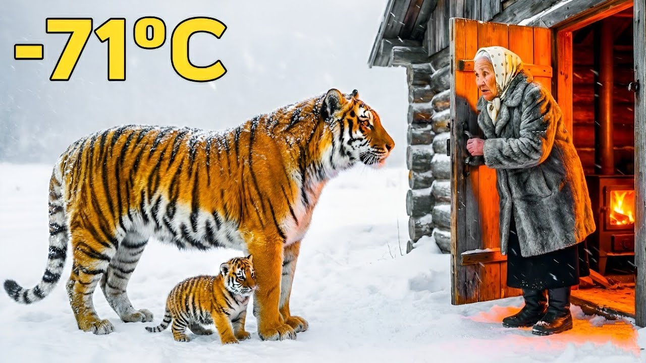 A Frozen Miracle: Woman Saves Amur Tiger & Cub in -71°C Siberian Storm