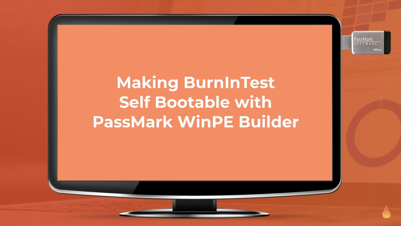 Making BurnInTest Self Bootable with PassMark WinPE Builder