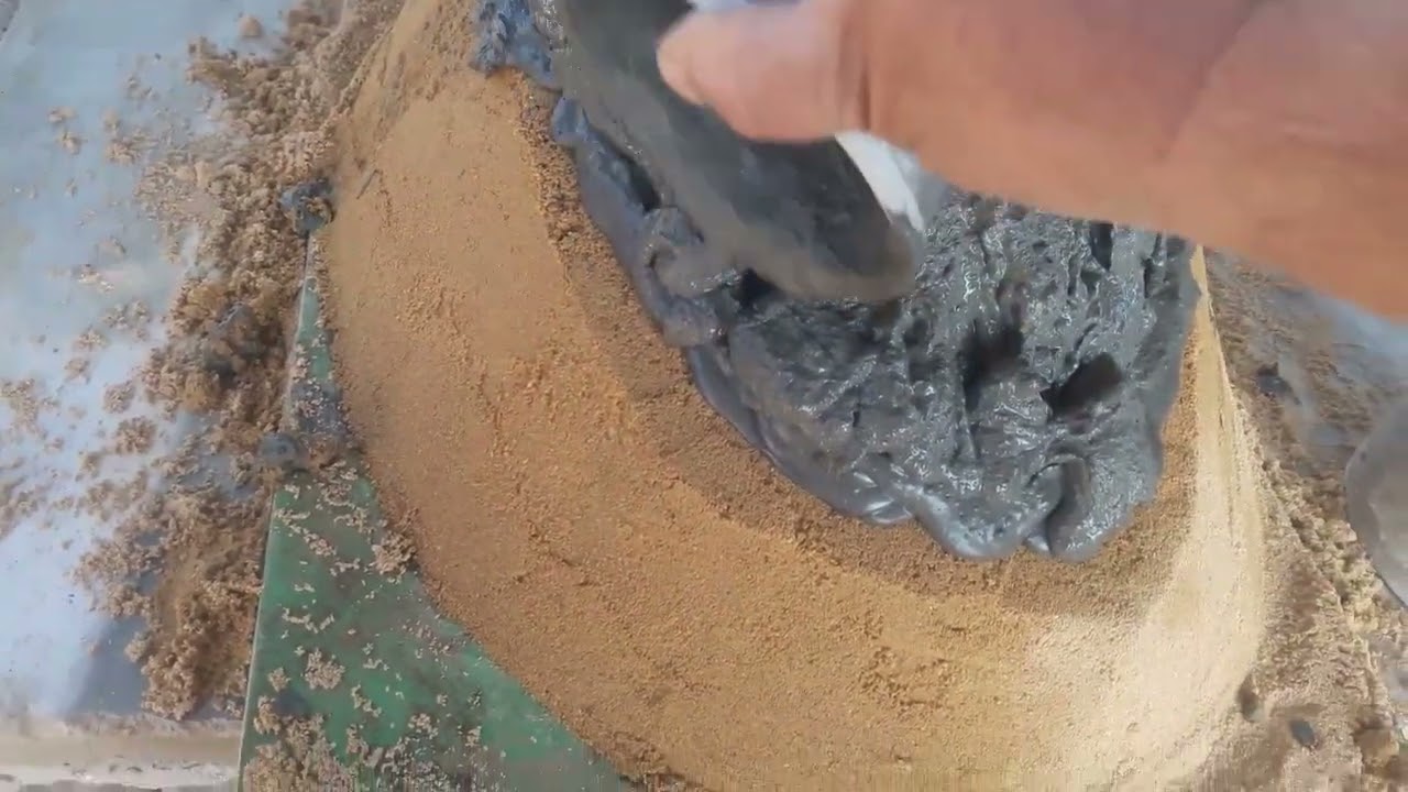 como fazer forma de cimento do sapo fácil simples e rápido